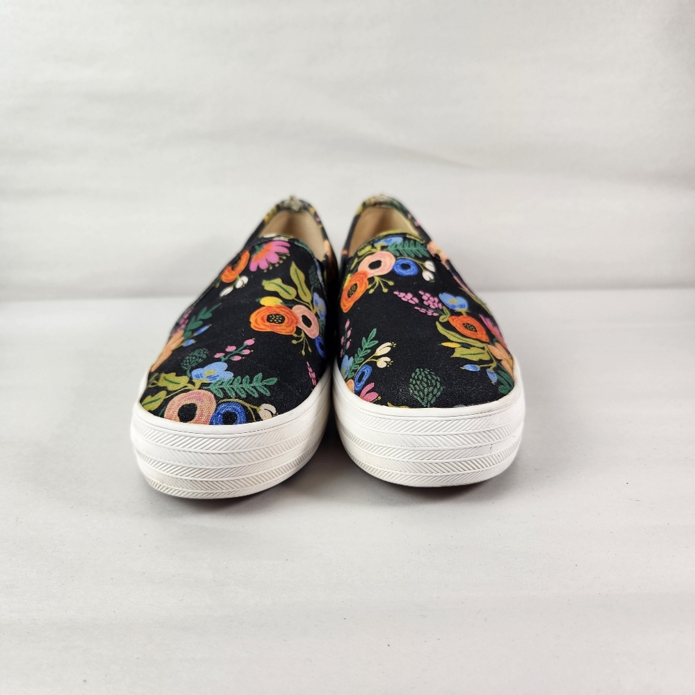 Keds x Paper Riffle Co Floral Slip On Shoes in Size 9 - Picture 2 of 10